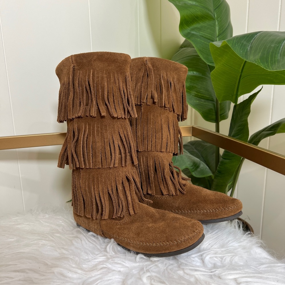 Minnetonka Fringe Boots